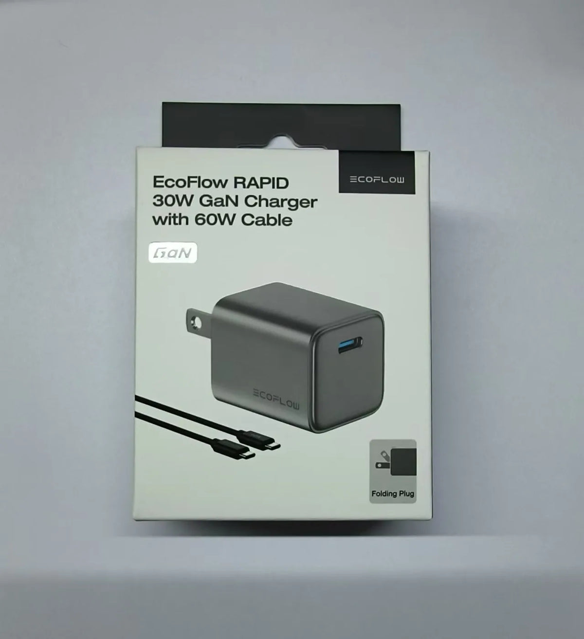 EcoFlow GaN USB C Charger With Foldable Plug For Devices