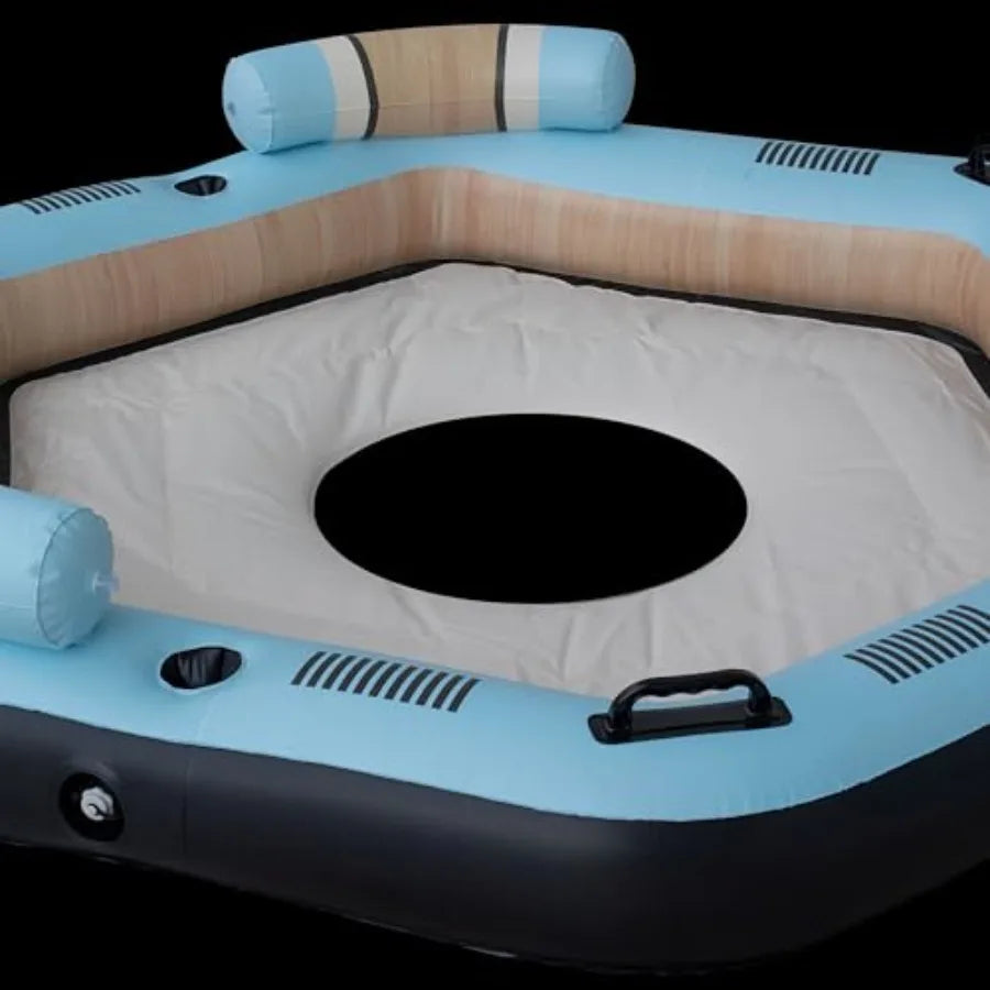 Lake Pool Sports Pad: Foam Floating Mat for Tahoe Water Activities, Blue, Durable Multi-Person Design for Summer Fun