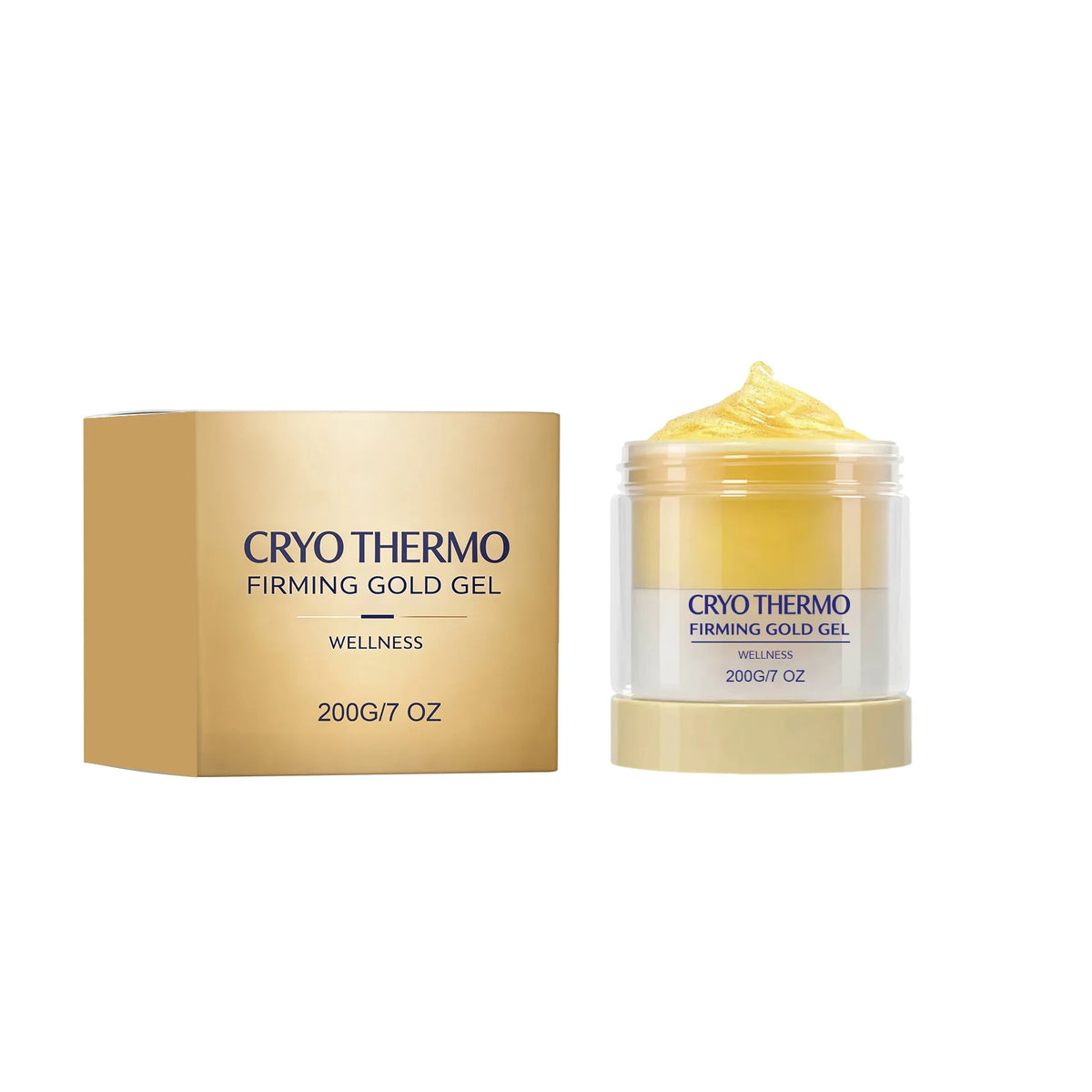 Cryo Thermo Firming Gold Gel Aloe Vera Extract Firms Skin Soothe Moisturize Promote Circulation Lift Sagging Boost Elasticity Lightweight Deep Hydration Body Care Cream