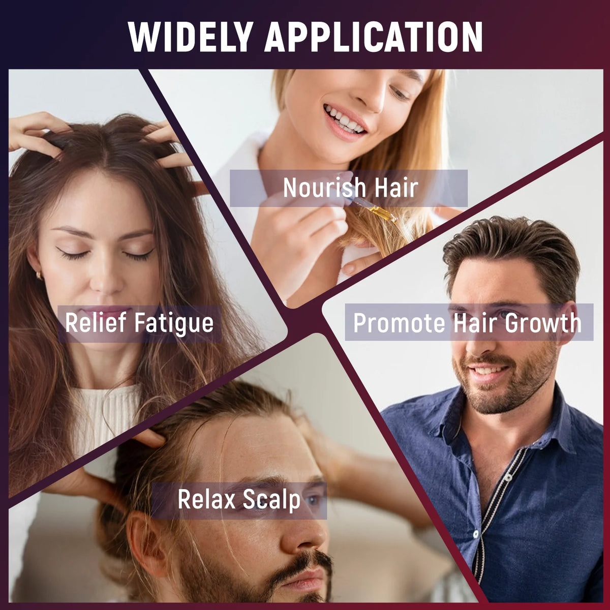 Red Light Scalp Massager Comb with Essential Oil Atomizer, 2400RPM High Frequency 360° Kneading Hair Brush, 167 Massage Bristles 2 Speeds 1000mAh Rechargeable Type-C, 3 Oil Cartridges, Washable Comb for Men Women Hair & Scal