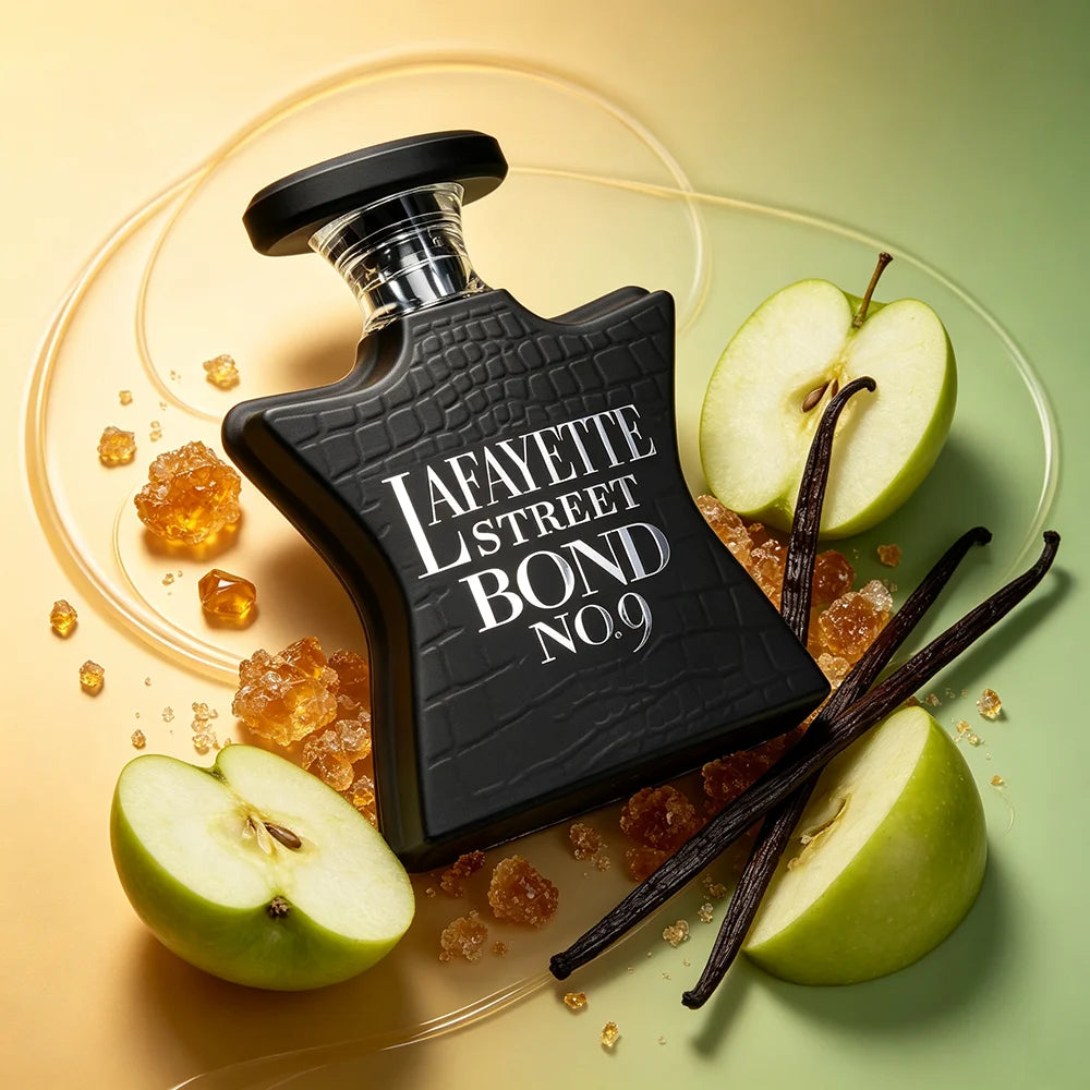 Bond No.9 Lafayette Street Men Eau De Parfum 100ml Smooth Oriental Fougere Scent Bergamot Coriander Apple Vanilla Dry Wood Tonka Bean Grey Amber Long Lasting Luxury NYC Fragrance Gift