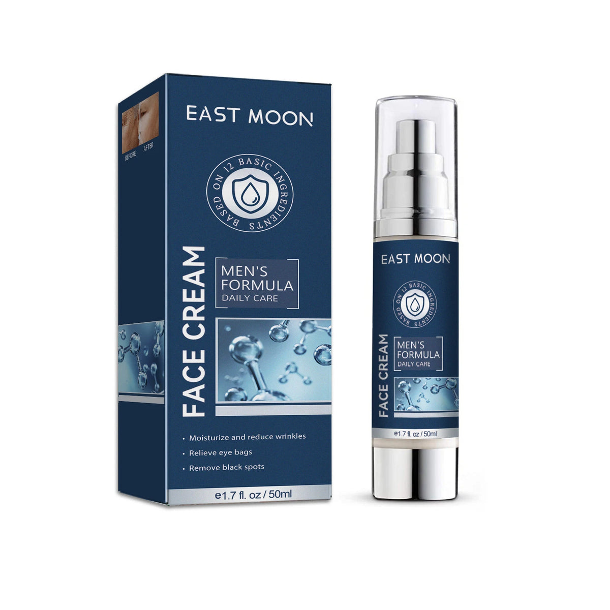 East Moon 6 In 1 Men's Moisturizing Anti-Aging Face Cream