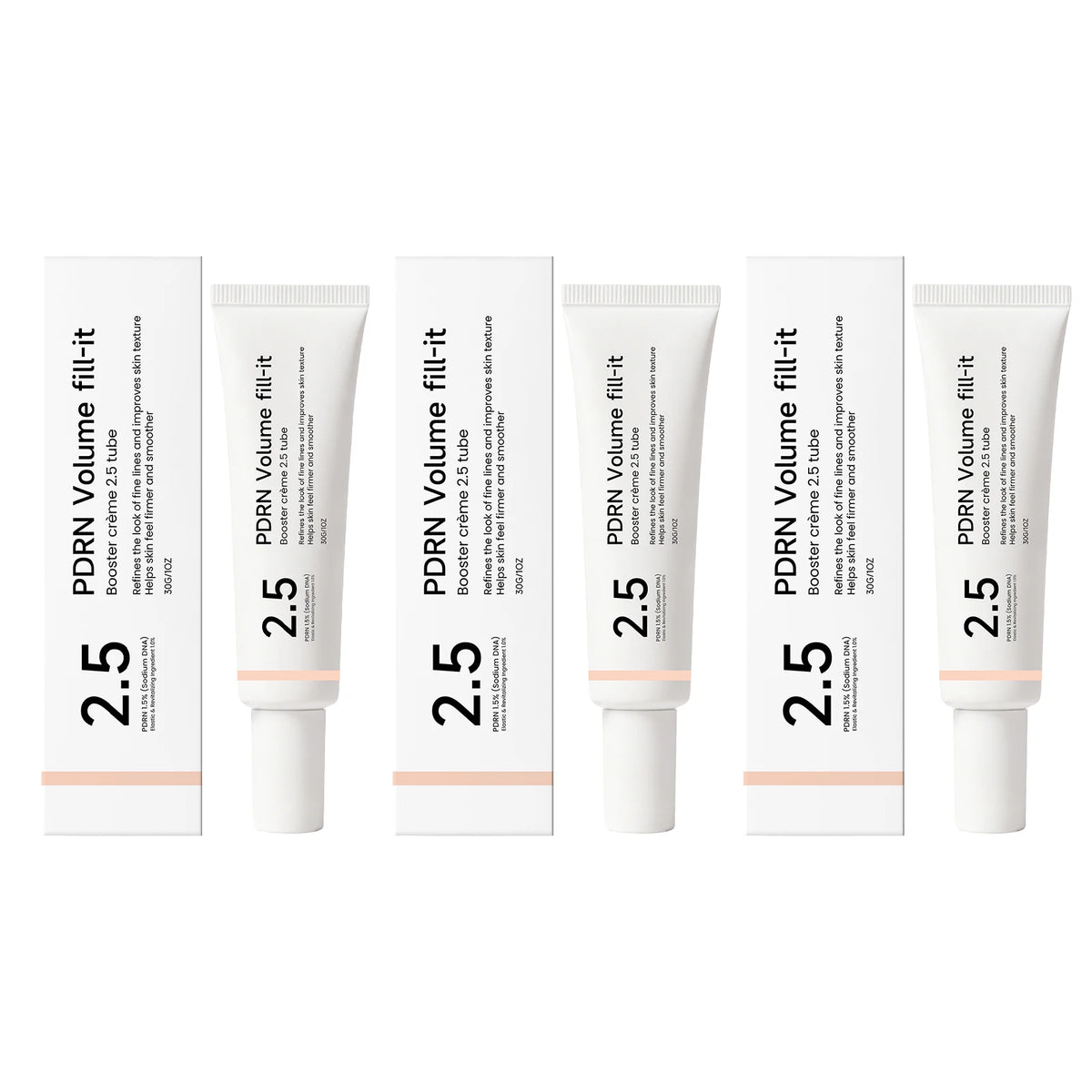 PDRN Volume Fill-It Booster Facial Cream Anti Aging Wrinkle Filler Fade Smile Lines Firming Skin Barrier Repair Deep Hydration Lightweight Cream