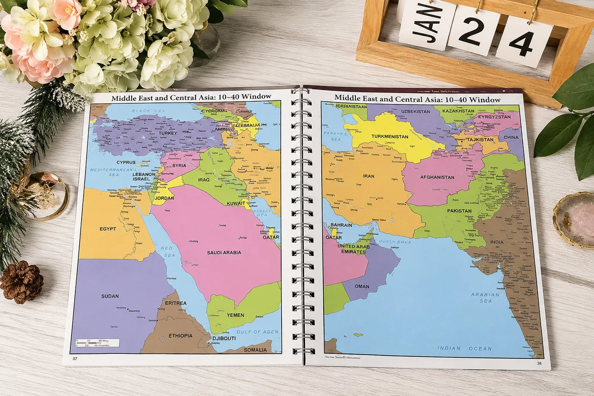 Bible Study Reference Book, Bible Charts Maps Timeline, Christian Visual Guide, Spiral Bound Study Book