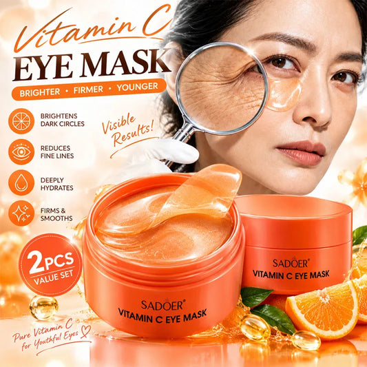 120pcs of Collagen and Vitamin C Eye Mask, Powerful Moisturizing, Instant Lift & 24-hour, Making Eye Skin More Delicate And Firm, Giving Eye Skin Luster, Bidding Farewell to Dryness And Dullness, Eye Care, Vitamin C Eye Mask