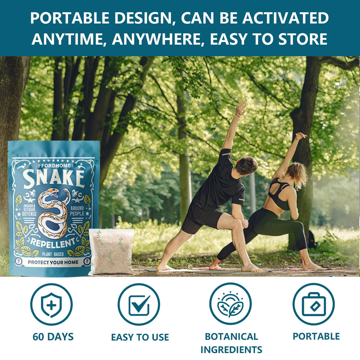 Outdoor Snake Repellent Pouches for Yard, Garden, Garage and Home