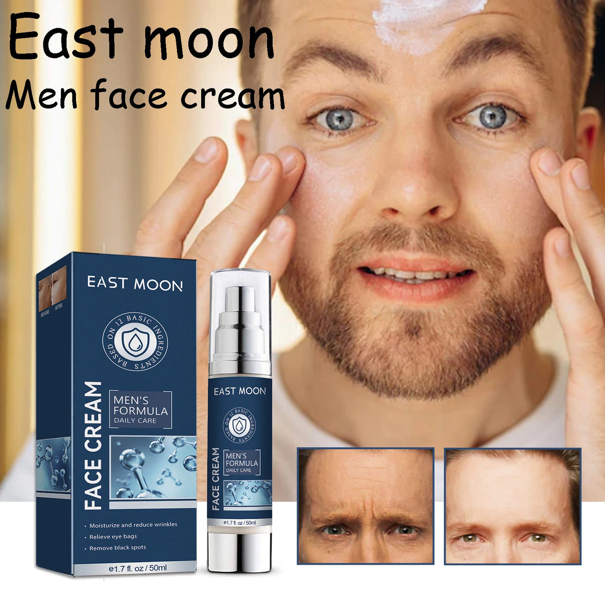 East Moon 6 In 1 Men's Moisturizing Anti-Aging Face Cream