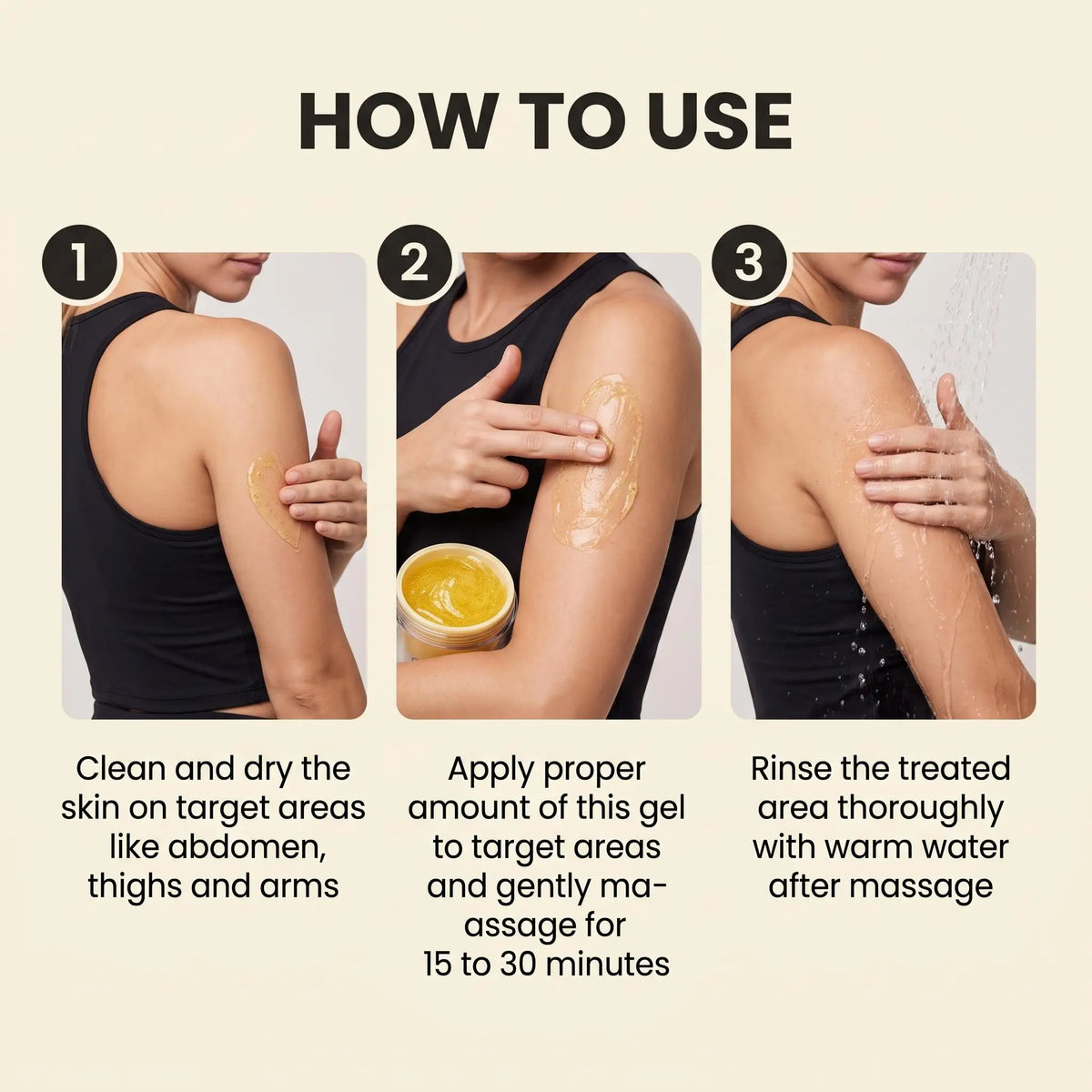 Cryo Thermo Firming Gold Gel Aloe Vera Extract Firms Skin Soothe Moisturize Promote Circulation Lift Sagging Boost Elasticity Lightweight Deep Hydration Body Care Cream