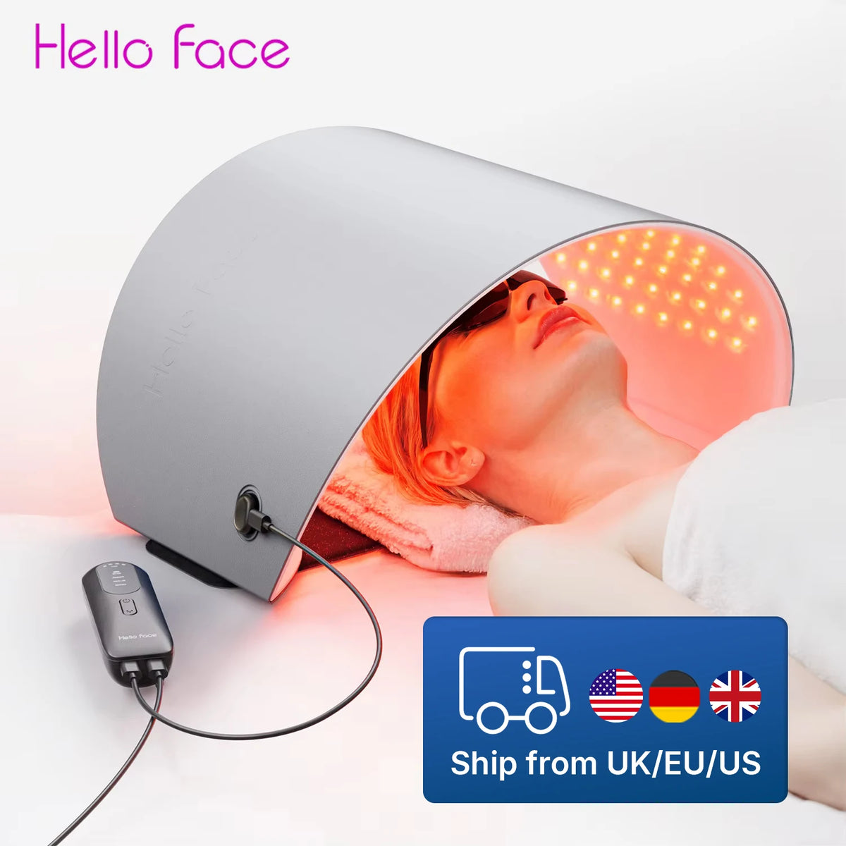 Hello Face L6 510K/CE Red and infrared Light Mask 720 LED Chips Panel Facial Body Skin Rejuvenation Home Care Salon Device