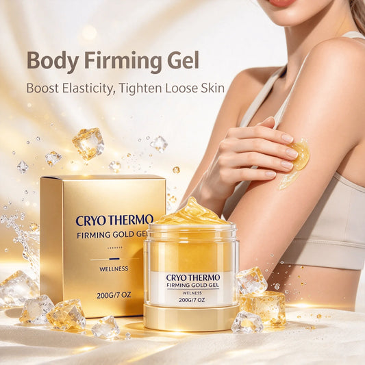 Cryo Thermo Firming Gold Gel Aloe Vera Extract Firms Skin Soothe Moisturize Promote Circulation Lift Sagging Boost Elasticity Lightweight Deep Hydration Body Care Cream
