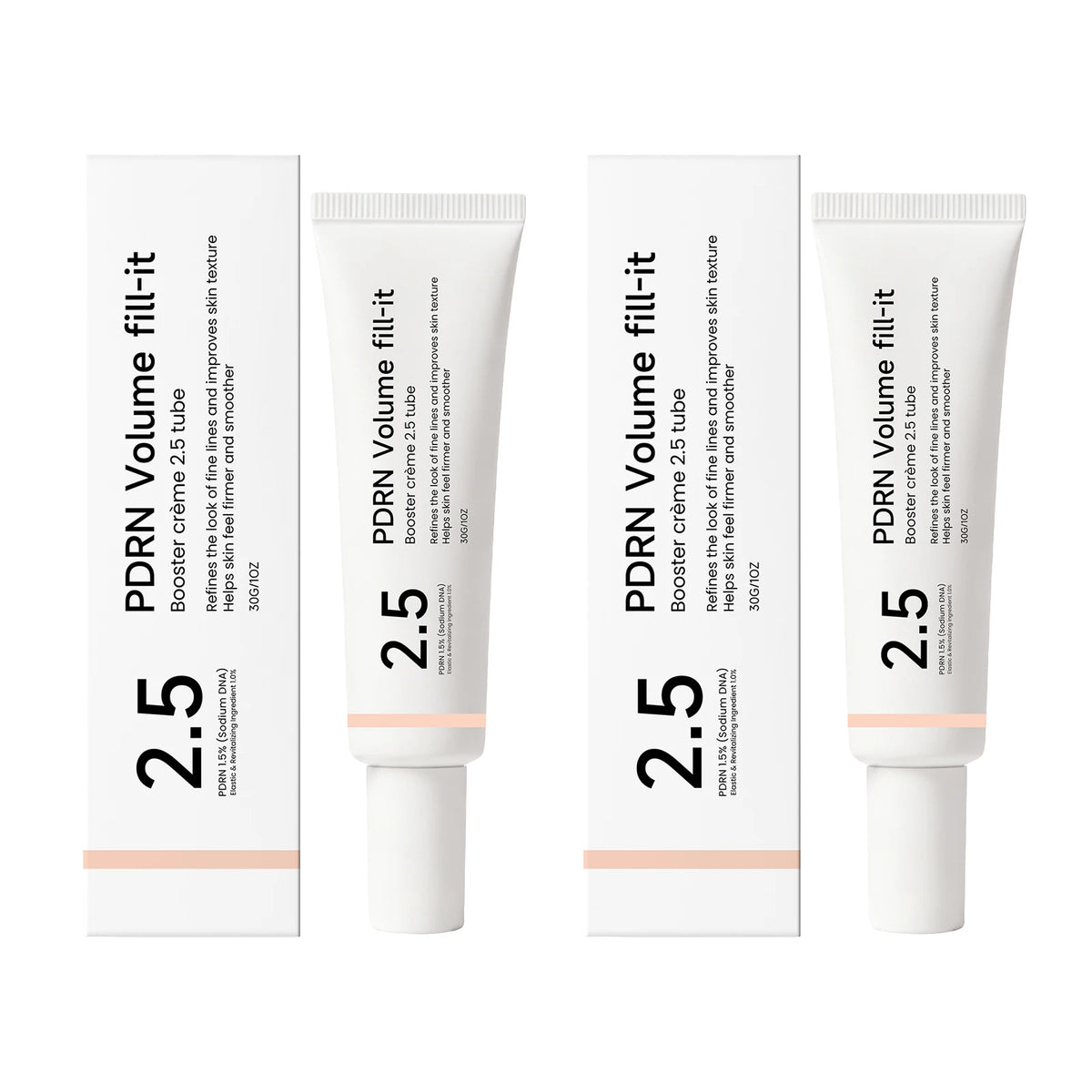 PDRN Volume Fill-It Booster Facial Cream Anti Aging Wrinkle Filler Fade Smile Lines Firming Skin Barrier Repair Deep Hydration Lightweight Cream