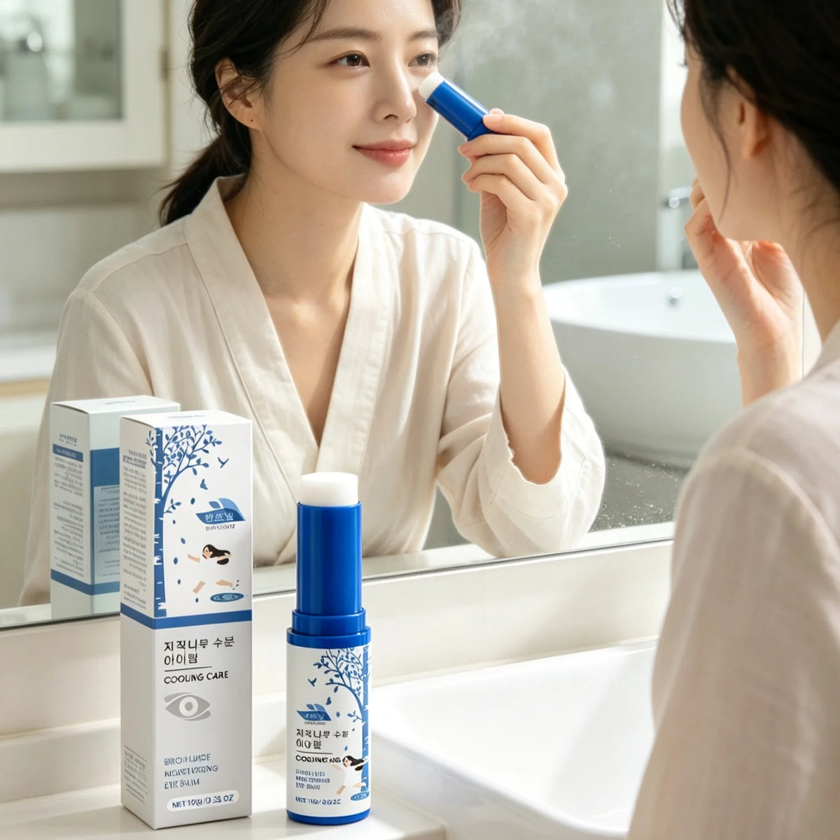 HANCHOBIT Cooling Eye Balm Hydrating Infuse Nourishment Relieve Dryness Alleviate Fatigue Non Irritating Multi Effect Eye Balm