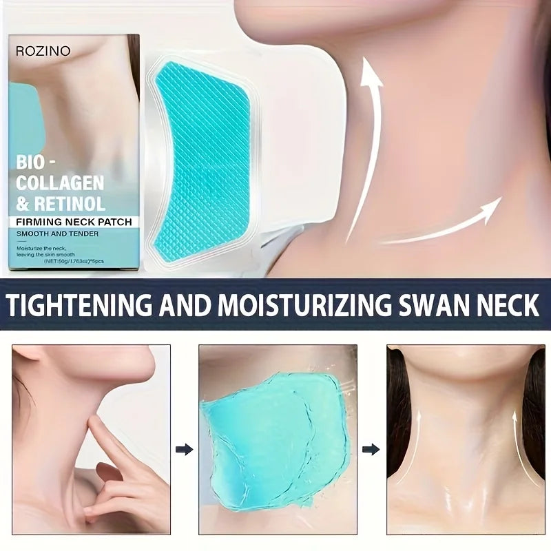 Collagen And Retinol Neck Mask Patches For Firming And Hydration