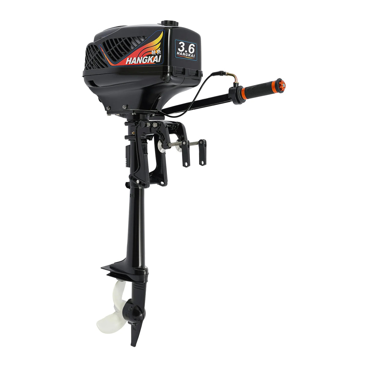 3.6HP Portable Marine Outboard Motor 2‑Stroke 55CC CDI Ignition for Fishing Boat Kayak Inflatable Dinghy Canoe