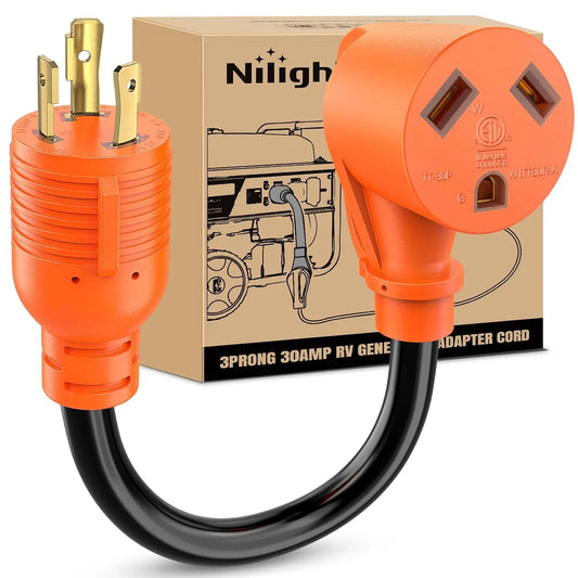 Nilight RV Generator Adapter Cord Twist Lock Male To Female Connector