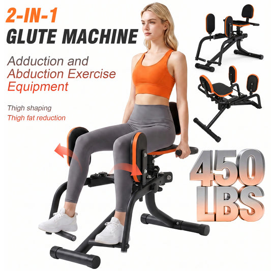 Foldable Home Hip Trainer Machine Dual-Motion Inner & Outer Thigh Sculptor, Unisex Home Gym Equipment for Home Workout