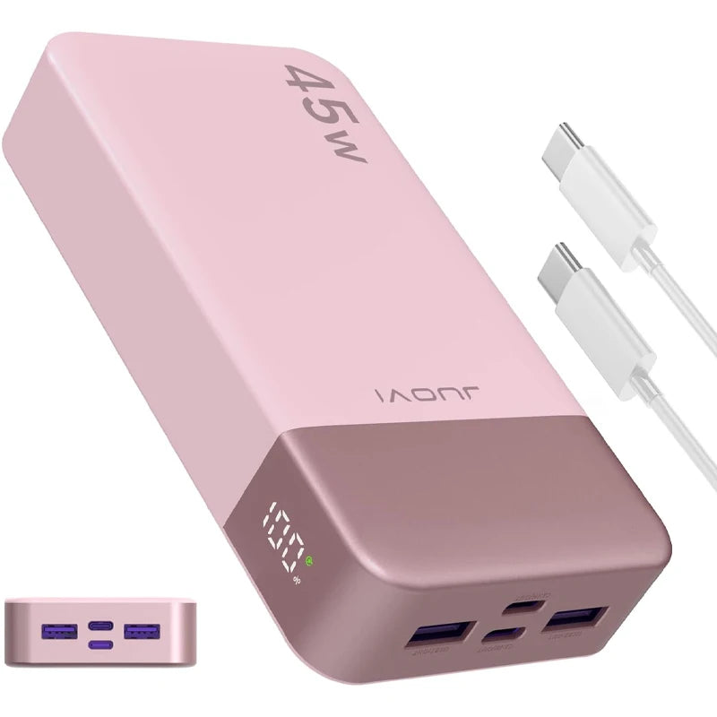 Portable 45W Fast Charging Power Bank With LED Display