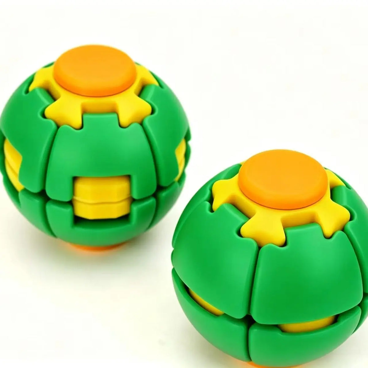 3D Printed Rotating Fidget Ball Pressable Finger Spinner Portable Pocket Stress Toy Smooth Spin Anxiety Relief Desk Toy for Office Study