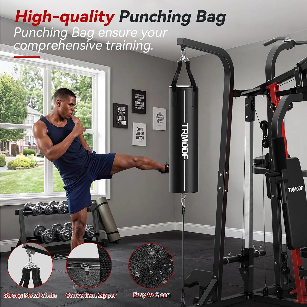 Pooboo Home Gym Strength Training Equipment For Full Body Workouts