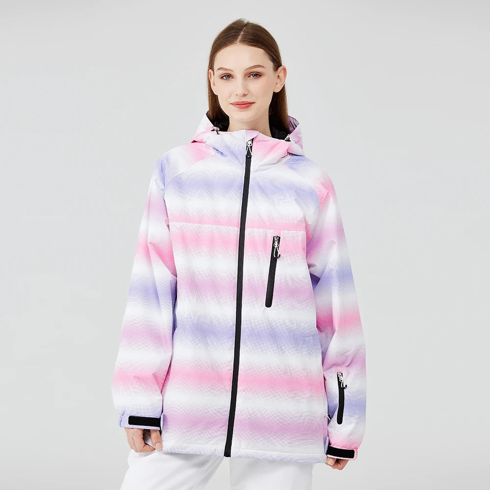 Fashion, Women's, Waterproof Snow Suit Sets, Snowboarding Clothing, Ski Costumes, Winter Wear, Jacket, Strap Pant, Girl's