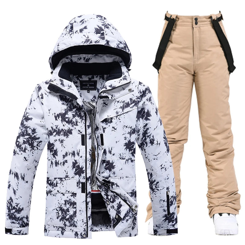 Fashion, Women's, Waterproof Snow Suit Sets, Snowboarding Clothing, Ski Costumes, Winter Wear, Jacket, Strap Pant, Girl's