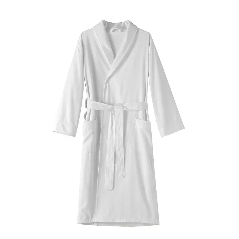 Five-star hotel bathrobe double-layer composite thickened hot spring yukata homestay pajama hotel bathrobe manufacturer logo