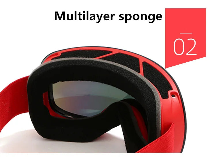 New Ski Goggles Men Women Double Layers Anti-fog Big Ski Mask UV400 Glasses Protection Skiing Winter Snow Snowboard Goggles