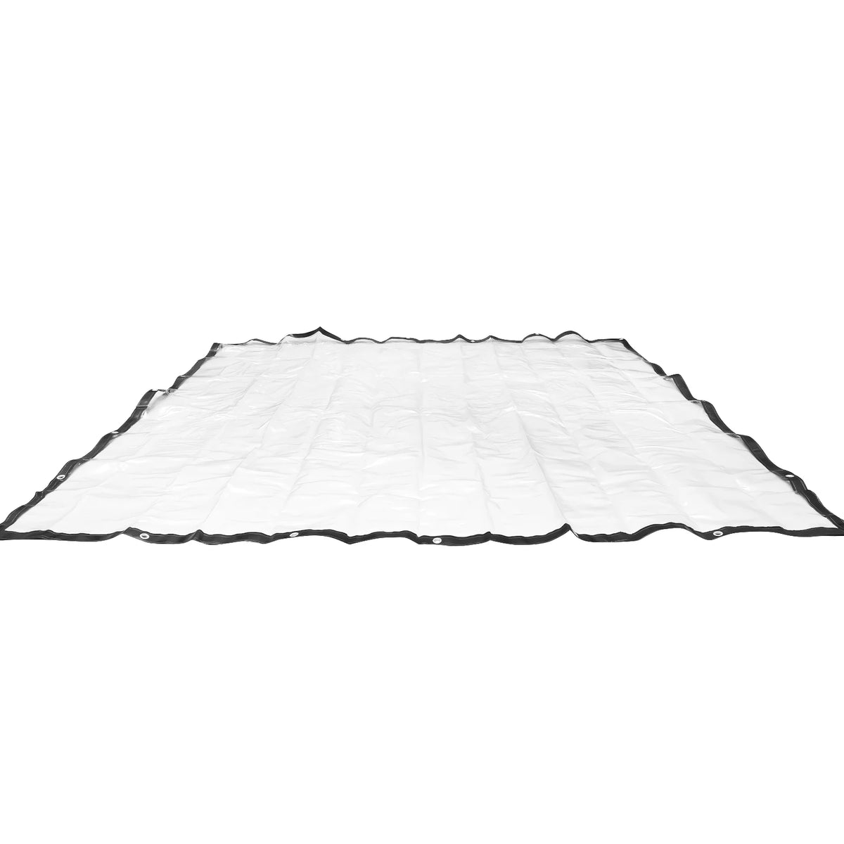 Clear PVC Tarpaulin, 0.5mm 8x10ft Waterproof Transparent Tarp with Metal Grommets, Low Temp Resistant Windproof Cover for Balcony Outdoor Awning