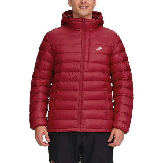 Pioneer Camp Men's Lightweight Packable Puffer Jacket with Hood Warm Puffy Winter Jacket Coat Insulated for Ski Hiking Travel