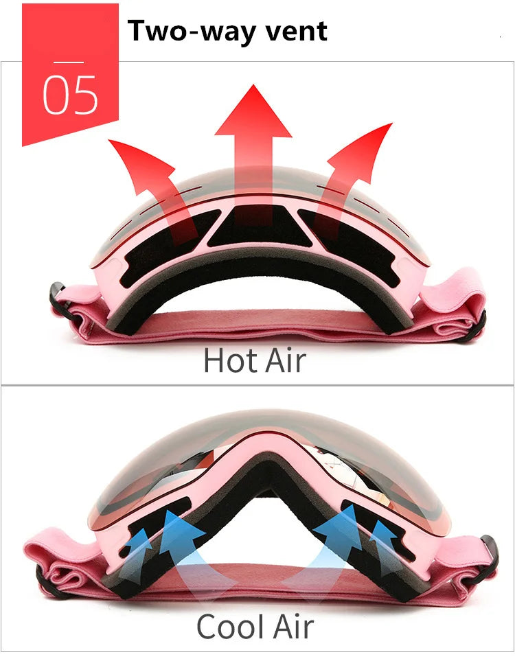 New Ski Goggles Men Women Double Layers Anti-fog Big Ski Mask UV400 Glasses Protection Skiing Winter Snow Snowboard Goggles