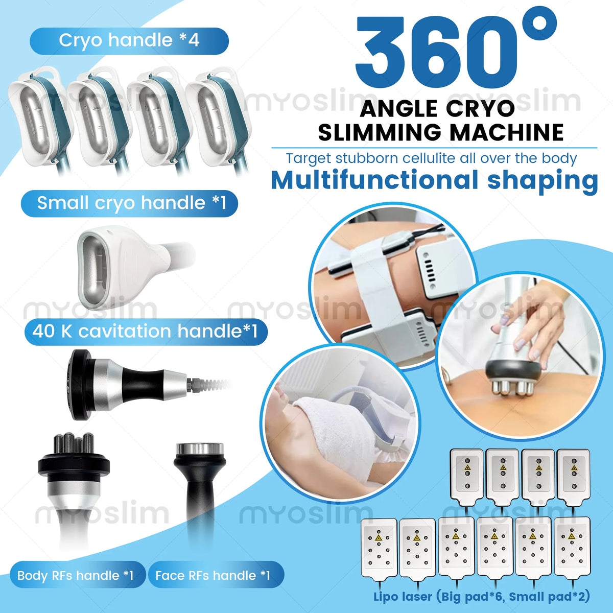EMSZERO Cryolipolysis Fat Reduction RF Cavitation Body Contouring System