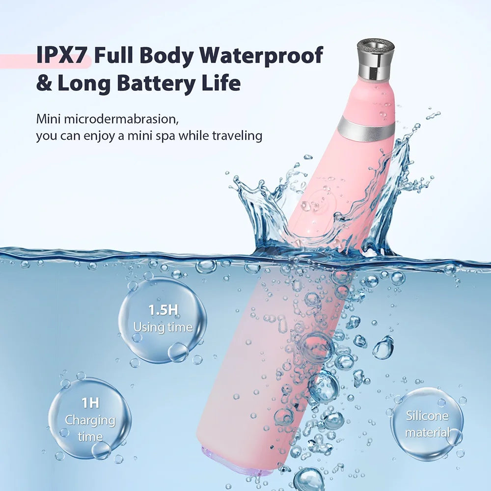 2-in-1 Handheld Skin Polishing Exfoliation Machine Anti-Aging Facial Beauty Deep Cleaning Skin Care