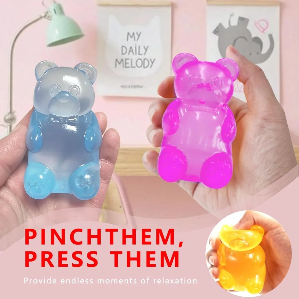 Cute Mini Bear Maltose Squishy – Soft Slow-Rebound Stress Relief Ball, Sensory Fidget Toy for Anxiety & ADHD, Great Gift Idea for Kids & Adults