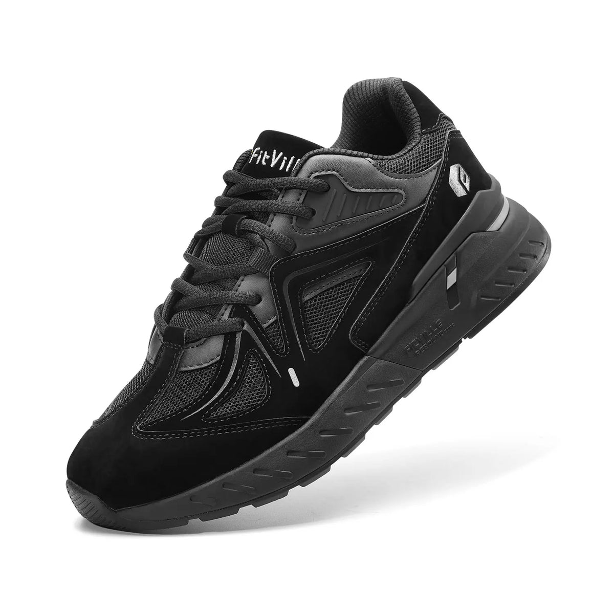 FitVille Men's Walking Shoes With Arch Support And Heel Relief