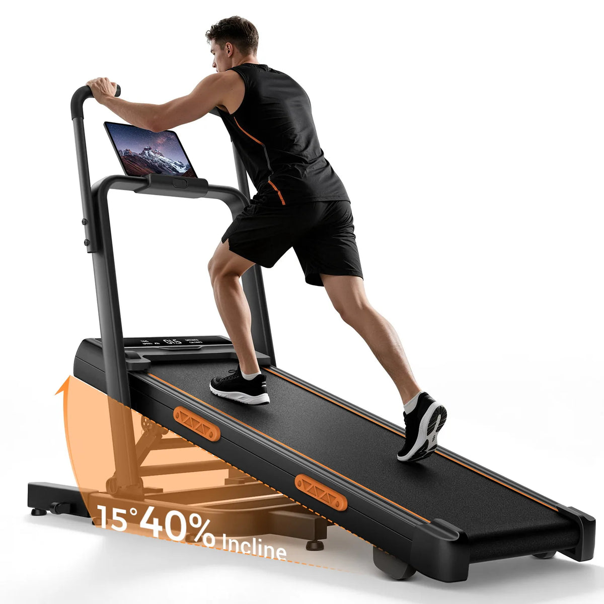 UMAY Folding Electric Treadmill With Powerful Motor And LED Display