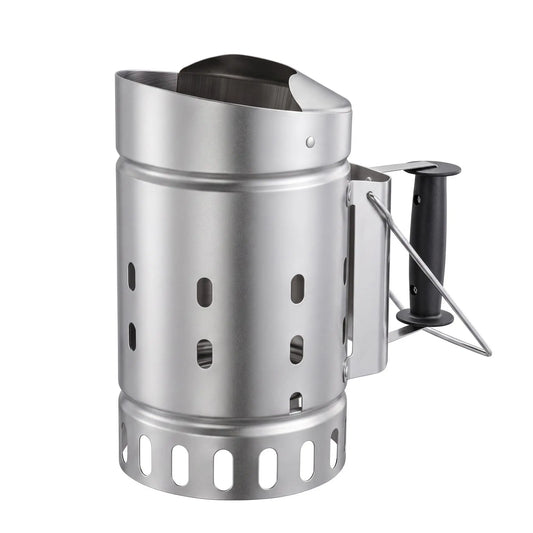 Stainless Steel Charcoal Chimney Starter With Heat Resistant Handle