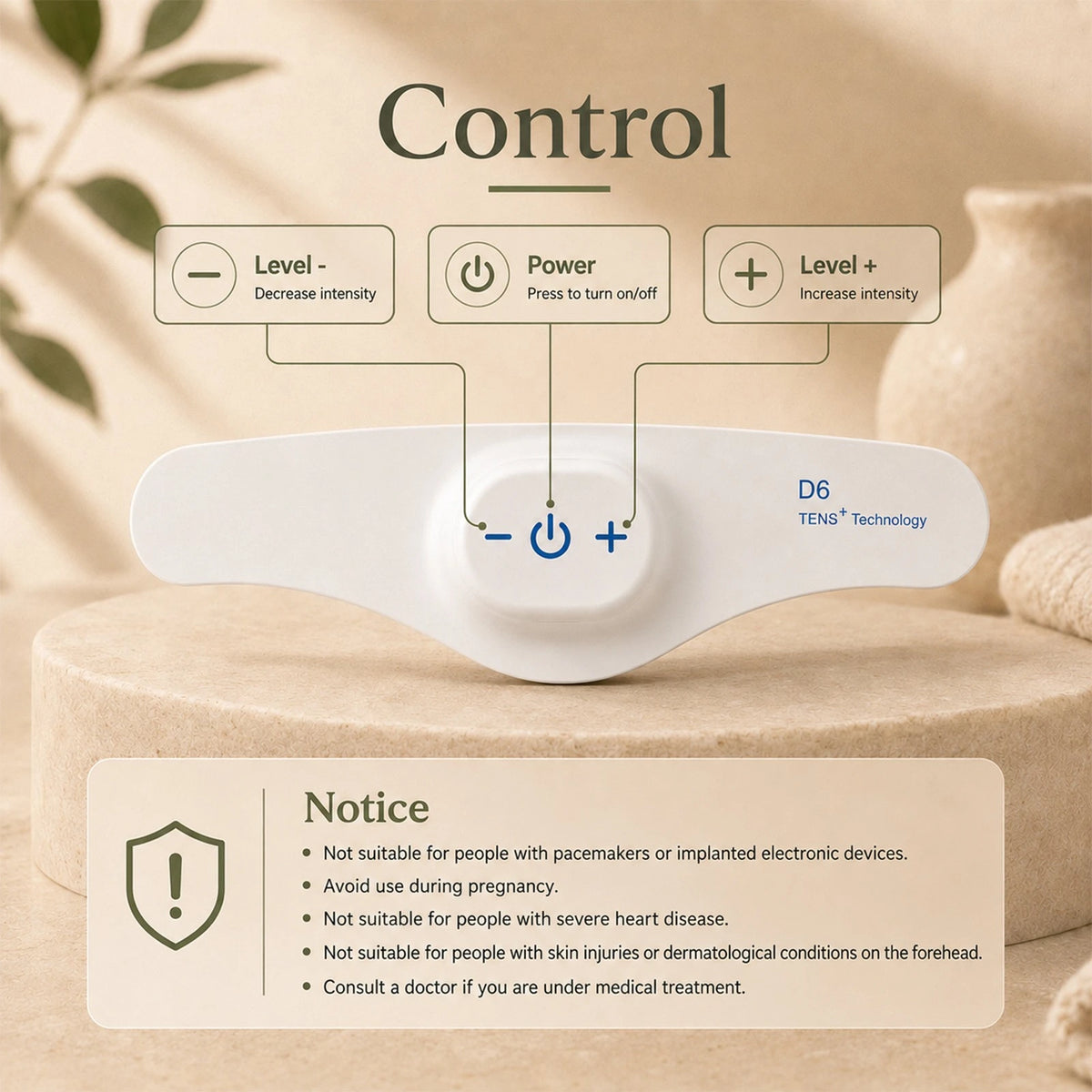 Rechargeable EMS Sleep Aid Device Portable Low Frequency with Adjustable Intensity Drug Stress Anxiety Relief Home Travel Office Insomnia Relief