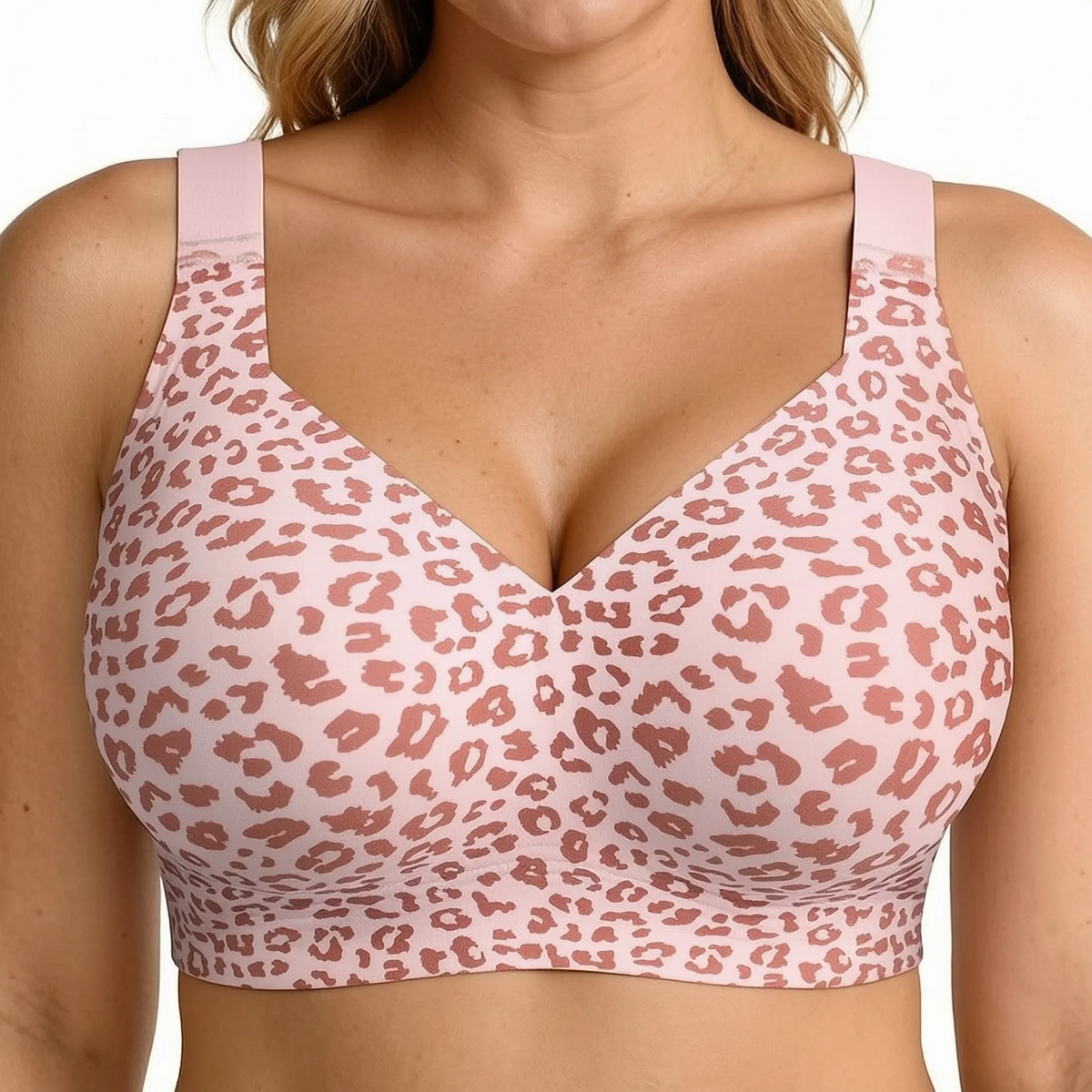 Seamless Wireless Full Coverage Push Up Sports Yoga Bra for Women