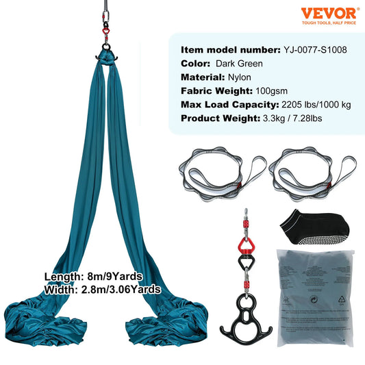 SucceBuy Aerial Yoga Hammock Swing Kit for Fitness and Inversions