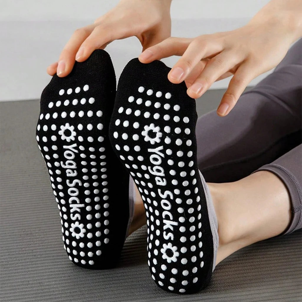 6 Pairs Women Yoga Socks Non Slip Grip Pilates Socks Cross Strap Low Cut Socks For Ballet Barre Dance Workout Fitness