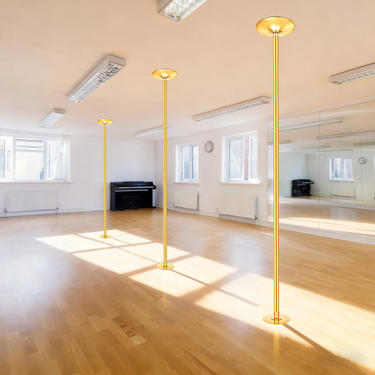 Portable Spinning and Static Dance Pole for Home Fitness
