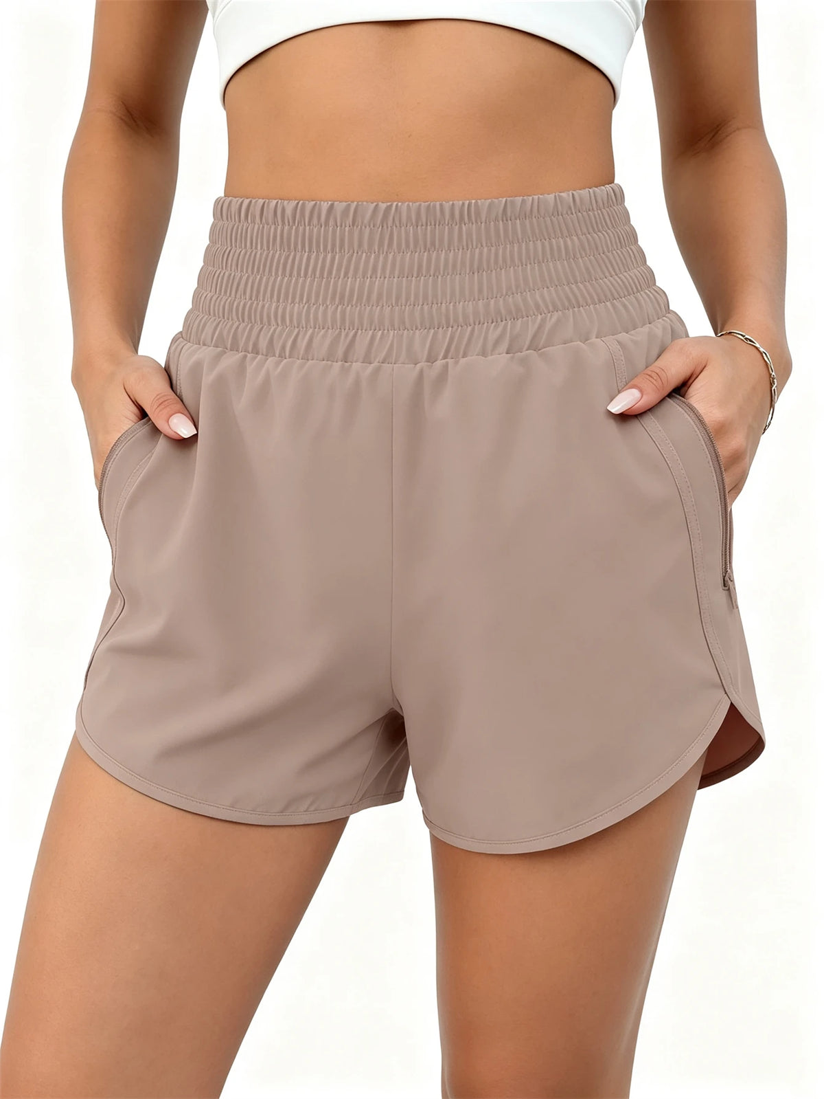 Running Shorts for Women High Waisted Quick Dry Short with Pocket