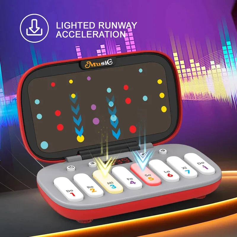 Electronic Music Luminous Rhythm Puzzle Game With Sensory Push Buttons