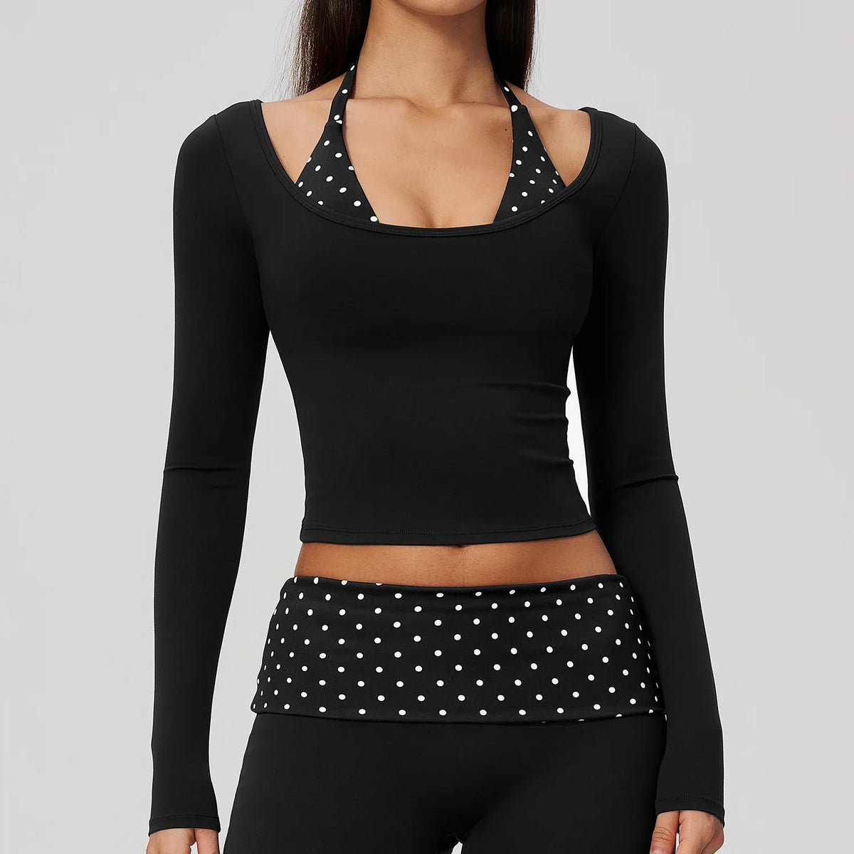 Women's Quick Dry Long Sleeve Yoga Fitness Training Shirt