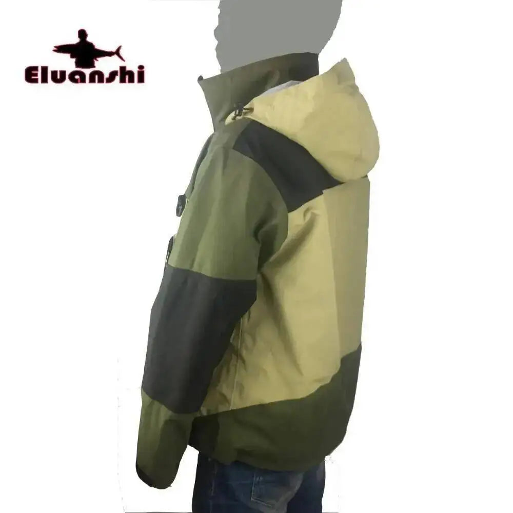 ELUANSHI Waterproof Breathable Fly Fishing Clothes Wader Jacket Wading Clothing Apparel