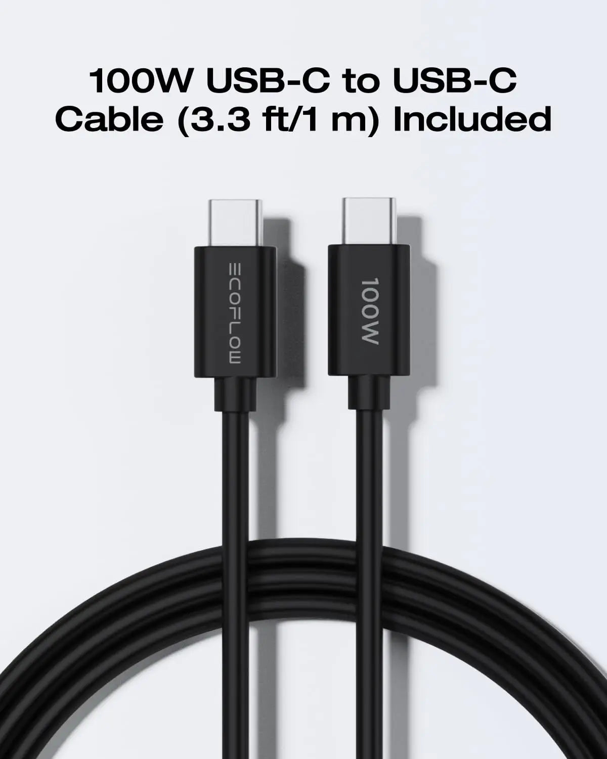 EcoFlow GaN USB C Charger With Foldable Plug For Devices