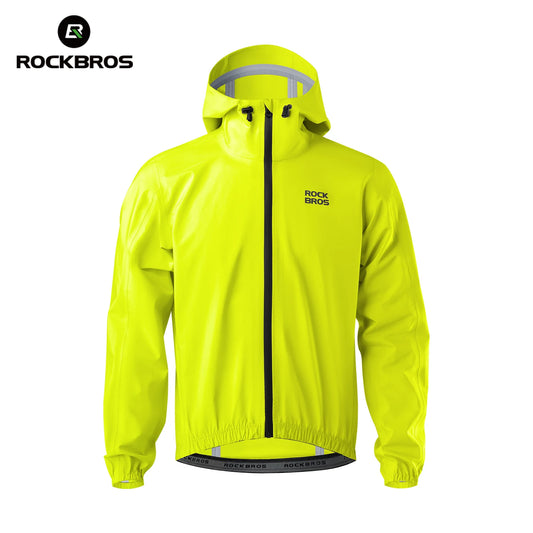 ROCKBROS Cycling Raincoat Lightweight Breathable Waterproof Jacket Hooded Coat Outdoor Sports Hiking Fishing Cycling Clothing
