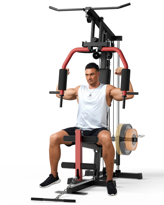 GAOMON Multifunctional Home Gym Strength Training Station with Pulley System