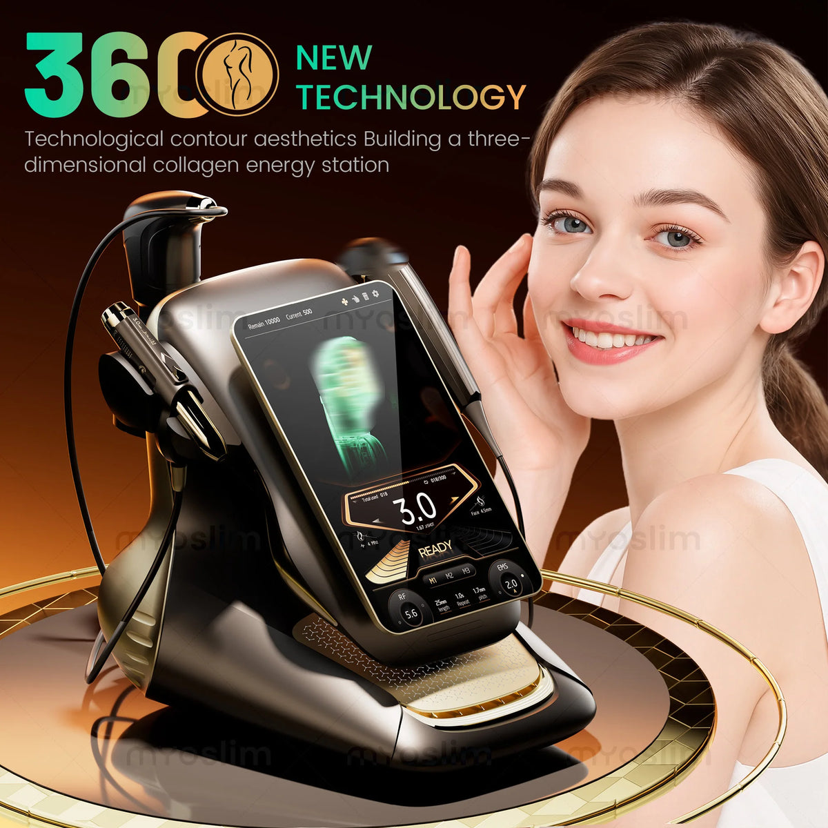MYOSLIM Ultrasound Beauty System for Facial Lifting and Body Firming