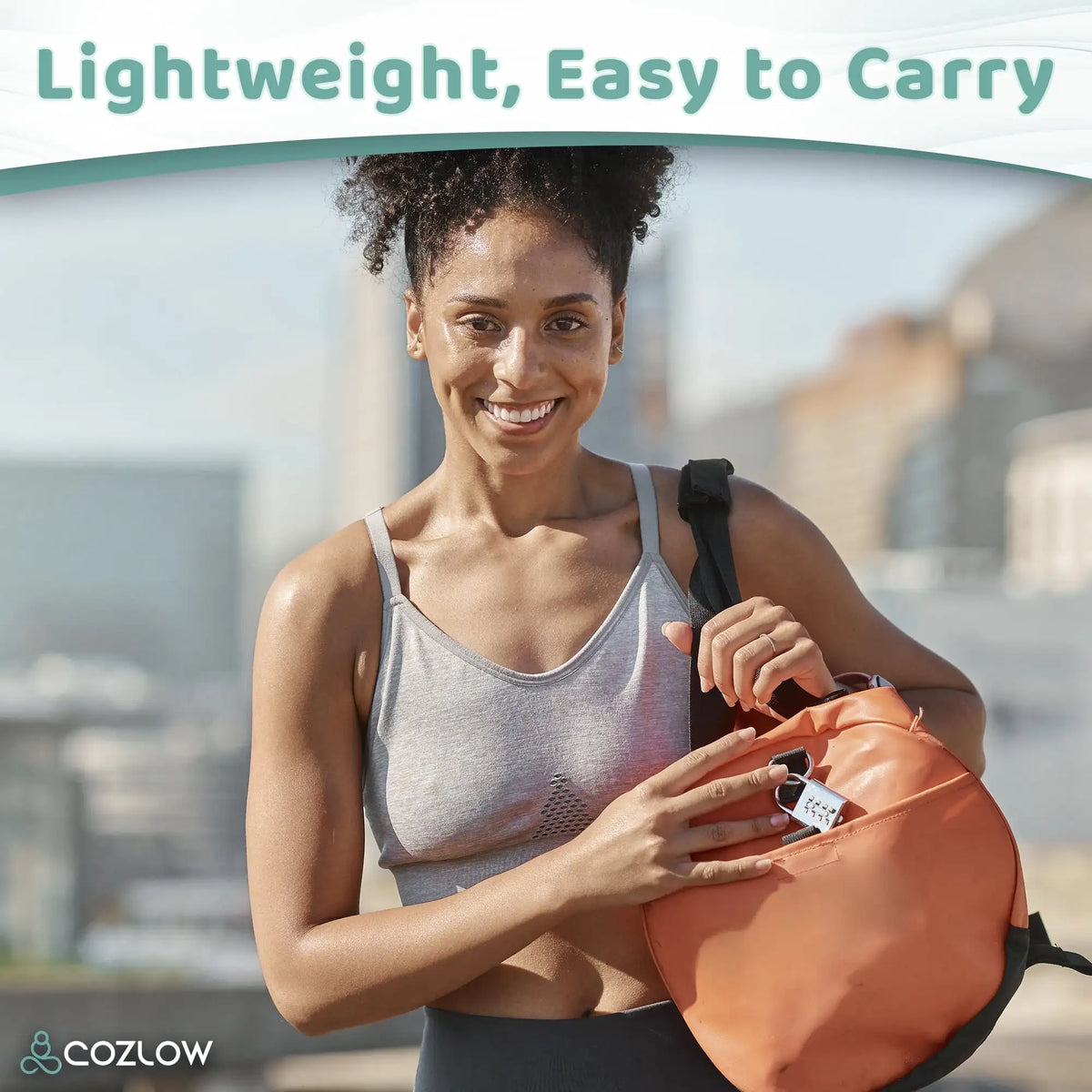 Cozlow Muscle Roller Stick, Handheld Body Massage Tool with 9 Rollers & Anti-Slip Handles back massager massage stick portable massager